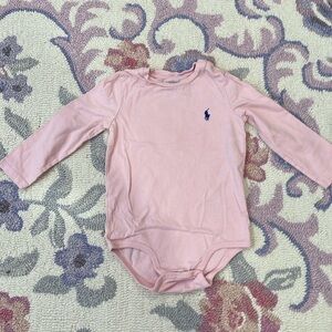 Pink long sleeved 18mo Ralph Lauren onesie